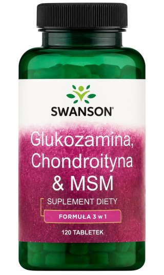 SWANSON Glucosamine, Chondroitin, MSM 120tabl.
