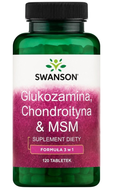 SWANSON Glucosamine, Chondroitin, MSM 120tabl.