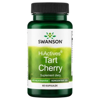 SWANSON HiActives Tart Cherry 465mg, 60 kaps.