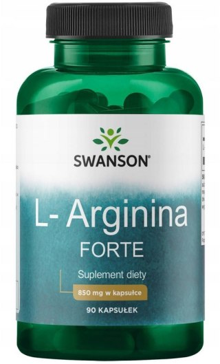 SWANSON L-Arginine forte 850mg, 90kaps.