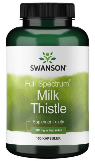 SWANSON Milk Thistle 500mg, 100kaps. - Ostropest plamisty