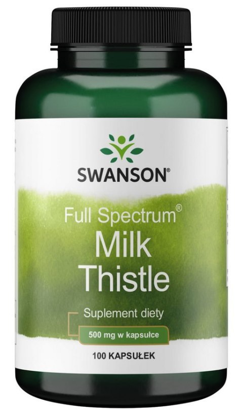 SWANSON Milk Thistle 500mg, 100kaps. - Ostropest plamisty