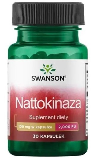 SWANSON Nattokinase 100mg 2000FU, 30kaps. - Nattokinaza