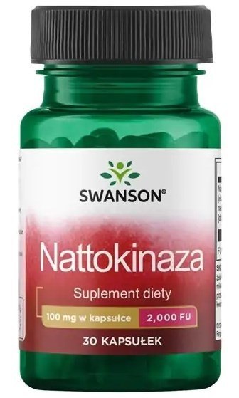 SWANSON Nattokinase 100mg 2000FU, 30kaps. - Nattokinaza