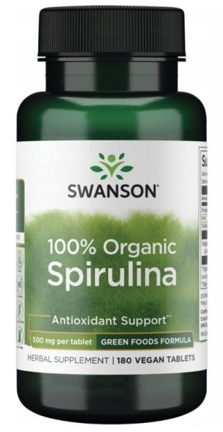 SWANSON Spirulina Certified Organic 180tabl.