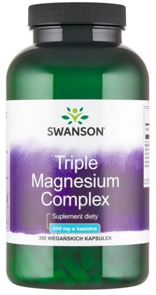 SWANSON Triple Magnesium Complex 400mg, 300kaps.