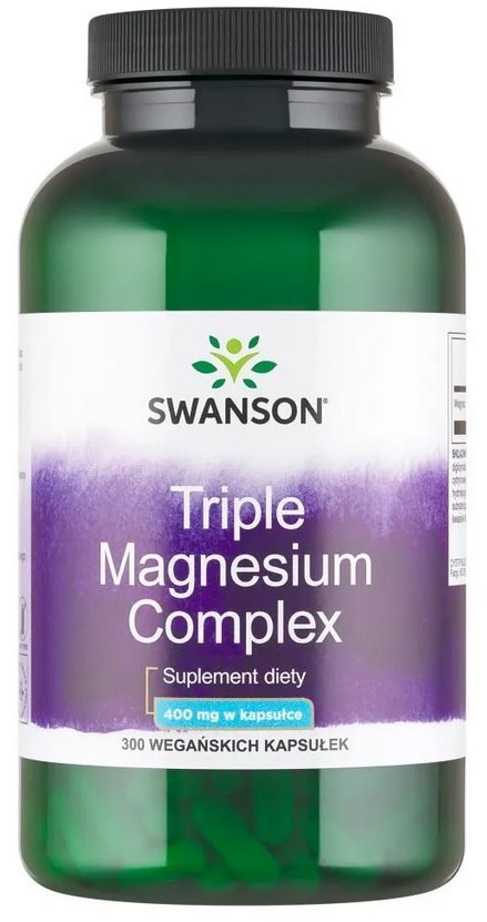 SWANSON Triple Magnesium Complex 400mg, 300kaps.