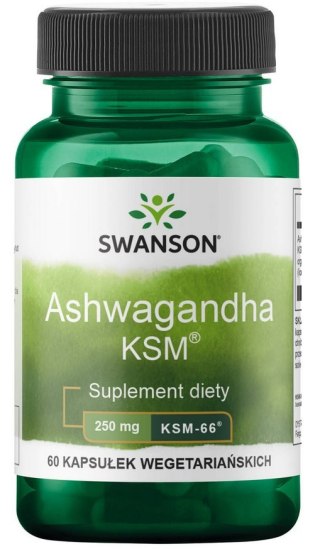 SWANSON Ultimate Ashwagandha KSM-66 ekstrakt 250mg, 60vcaps.