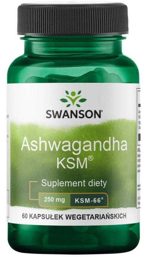 SWANSON Ultimate Ashwagandha KSM-66 ekstrakt 250mg, 60vcaps.