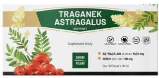 Traganek Astragalus ekstrakt 10x10ml (fiolki) GINSENG POLAND