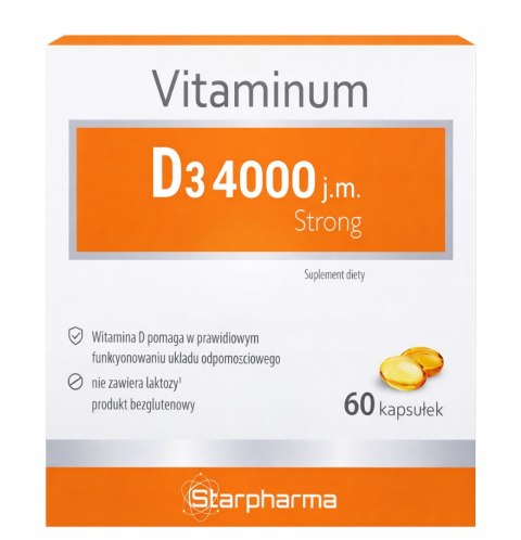 Vitaminum D3 4000 Strong 60kaps. STARPHARMA