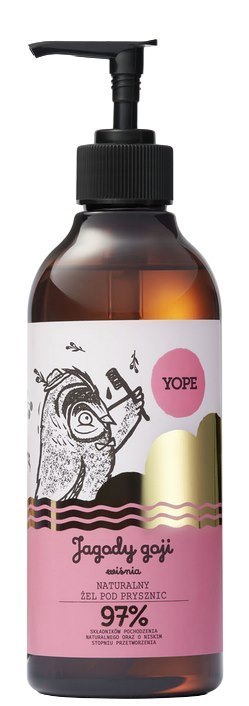 YOPE Żel pod prysznic naturalny Jagody goji i wiśnia 400ml