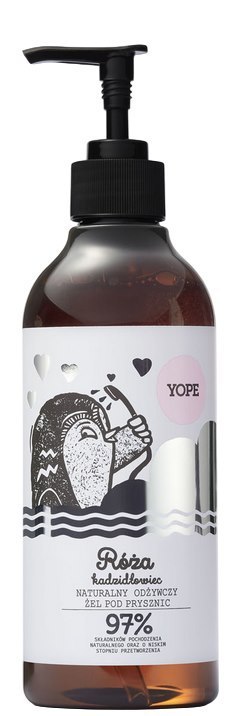 YOPE Żel pod prysznic naturalny Róża i Kadzidłowiec 400ml