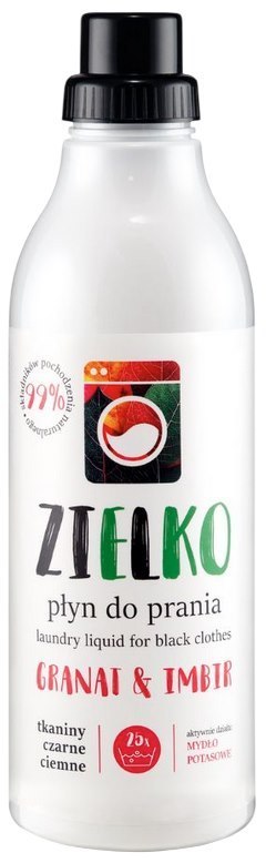 ZIELKO Płyn do prania tkanin czarnych i ciemnych - granat i imbir 1000ml