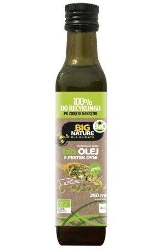 BIG NATURE Olej z pestek dyni tłoczony na zimno BIO 250ml