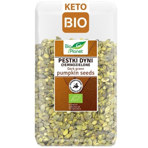 BIO PLANET Pestki dyni ciemnozielone BIO 1kg (Uprawiane w Europie)
