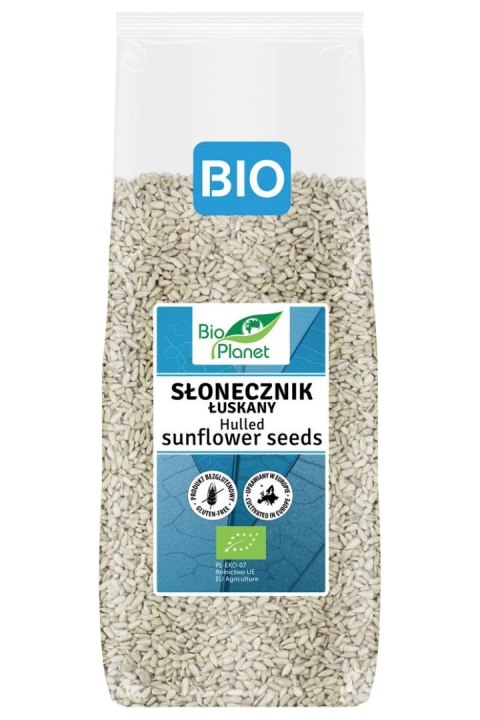 BIO PLANET Słonecznik łuskany bezglutenowy BIO 800g