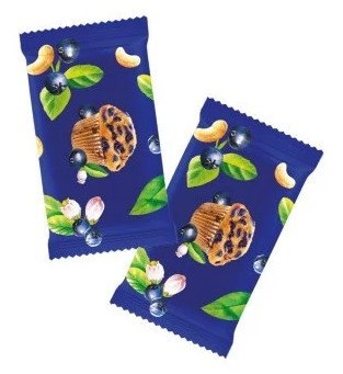 DOBRA KALORIA Mini batoniki a'la muffin jagodowy z nerkowców (6x17g) KUBARA
