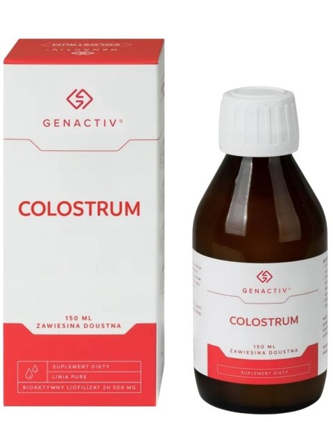 GENACTIV Colostrum zawiesina 150ml - bioaktywny liofilizat 2h 500mg