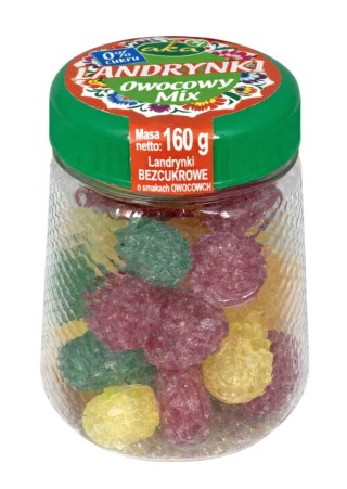 Landrynki owocowy mix ze stewią bez dodatku cukru 160g AKA