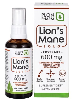 Lion's Mane Solo ekstrakt w płynie 100ml PLON PHARM