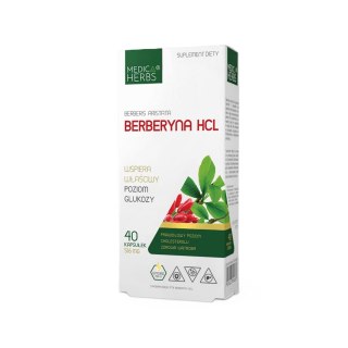 MEDICA HERBS Berberyna HCL 500mg, 40 kaps.