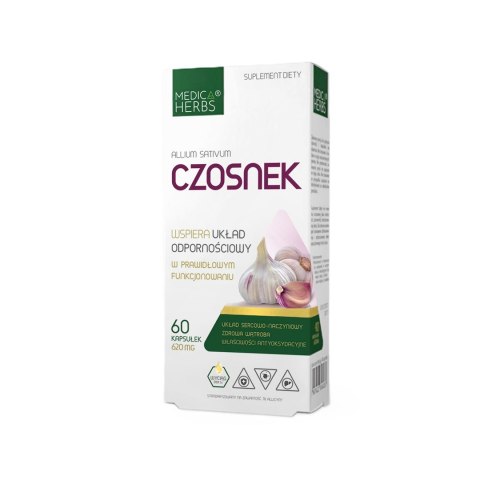 MEDICA HERBS Czosnek 620mg, 60 kaps.