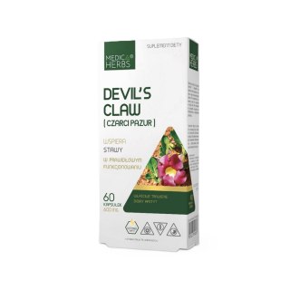 MEDICA HERBS Devil's Claw (Czarci pazur) 600mg, 60 kaps.