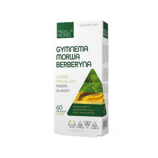 MEDICA HERBS Gymnema, Morwa, Berberyna 60 kaps.