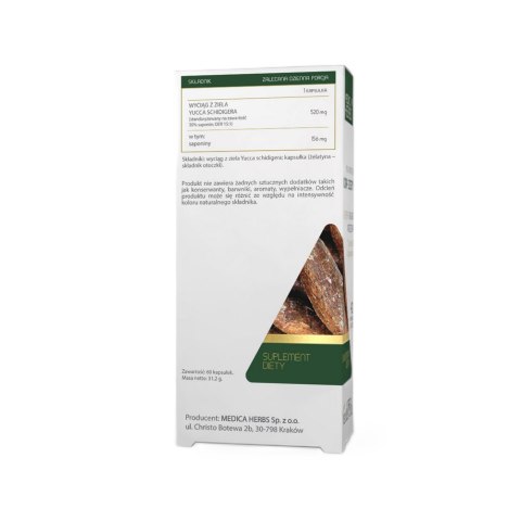 MEDICA HERBS Jukka 520mg, 60 kaps.