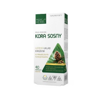 MEDICA HERBS Kora Sosny 600mg, 40 kaps. (390mg OPC)