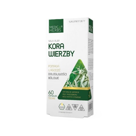 MEDICA HERBS Kora Wierzby 550mg, 60 kaps.