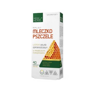 MEDICA HERBS Mleczko pszczele 300mg, 40 kaps.