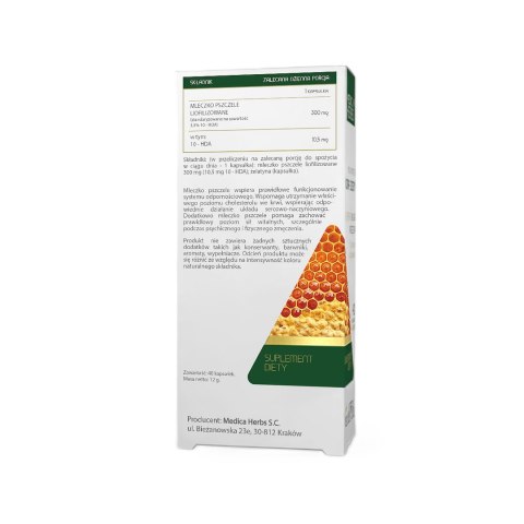 MEDICA HERBS Mleczko pszczele 300mg, 40 kaps.