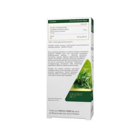 MEDICA HERBS Naturalny Jod 150mcg, 80 kaps.