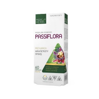 MEDICA HERBS Passiflora 500mg, 60 kaps. - Męczennica