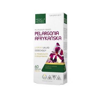 MEDICA HERBS Pelargonia afrykańska 450mg, 60 kaps.