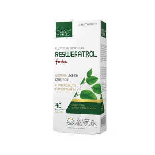 MEDICA HERBS Resweratrol forte 250mg, 40 kaps.