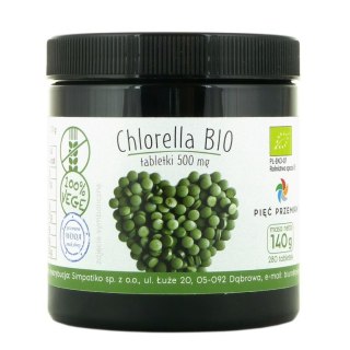 PIĘĆ PRZEMIAN Chlorella BIO tabletki 500mg, 140g