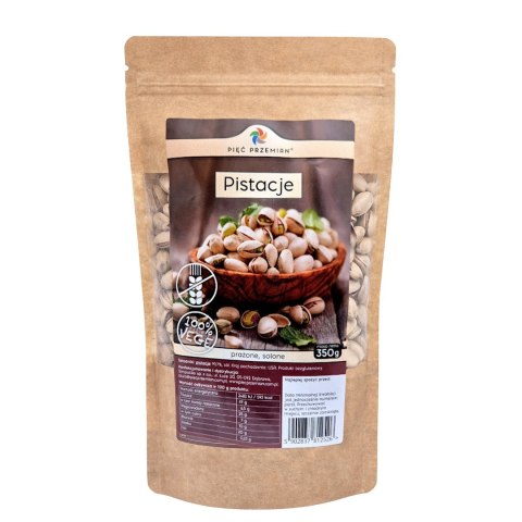 PIĘĆ PRZEMIAN Pistacje prażone solone 350g
