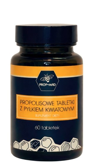 PROP-MAD Propolisowe tabletki z pyłkiem kwiatowym 60 tabl.