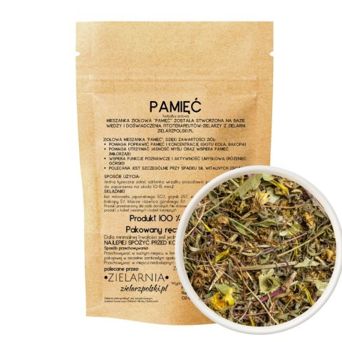 Pamięć - herbatka ziołowa 100g ZIELARZPOLSKI.PL