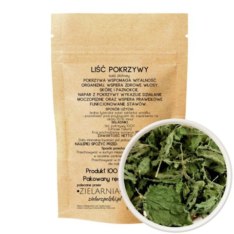 Pokrzywa liść 50g ZIELARZPOLSKI.PL