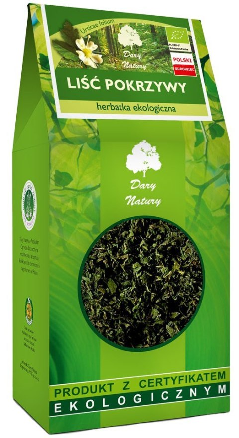 Pokrzywa liść BIO - duży kartonik 80g DARY NATURY