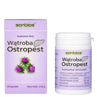 SANBIOS Wątroba Ostropest 30kaps.