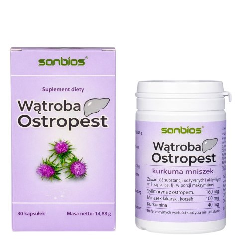 SANBIOS Wątroba Ostropest 30kaps.