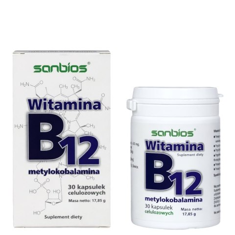 SANBIOS Witamina B12 metylokobalamina 1000mcg 30kaps.