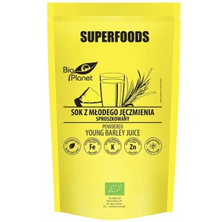 SUPERFOODS Sok z młodego jęczmienia sproszkowany BIO 150g BIO PLANET