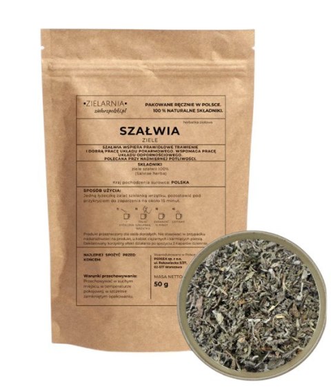 Szałwia ziele 50g ZIELARZPOLSKI.PL