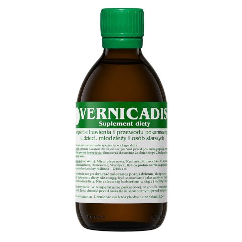 VERNICADIS 100ml - suplement diety - wrotycz, piołun, goździk, mniszek, dziurawiec, kminek, mięta, tymianek